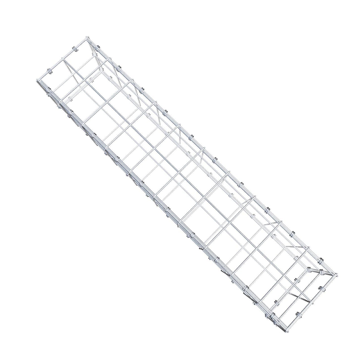 Gabião 100 cm x 20 cm x 20 cm (C x A x P), malhagem 10 x 10 cm, anel espiral