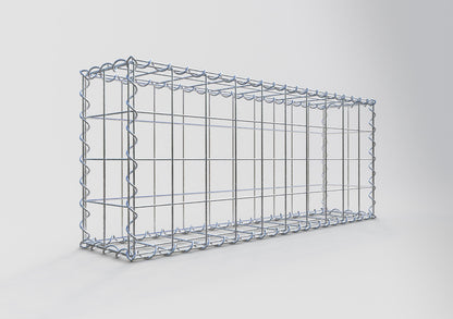 Gabion 100 cm x 40 cm x 20 cm (L x H x P), mailles 10 cm x 10 cm, spirale