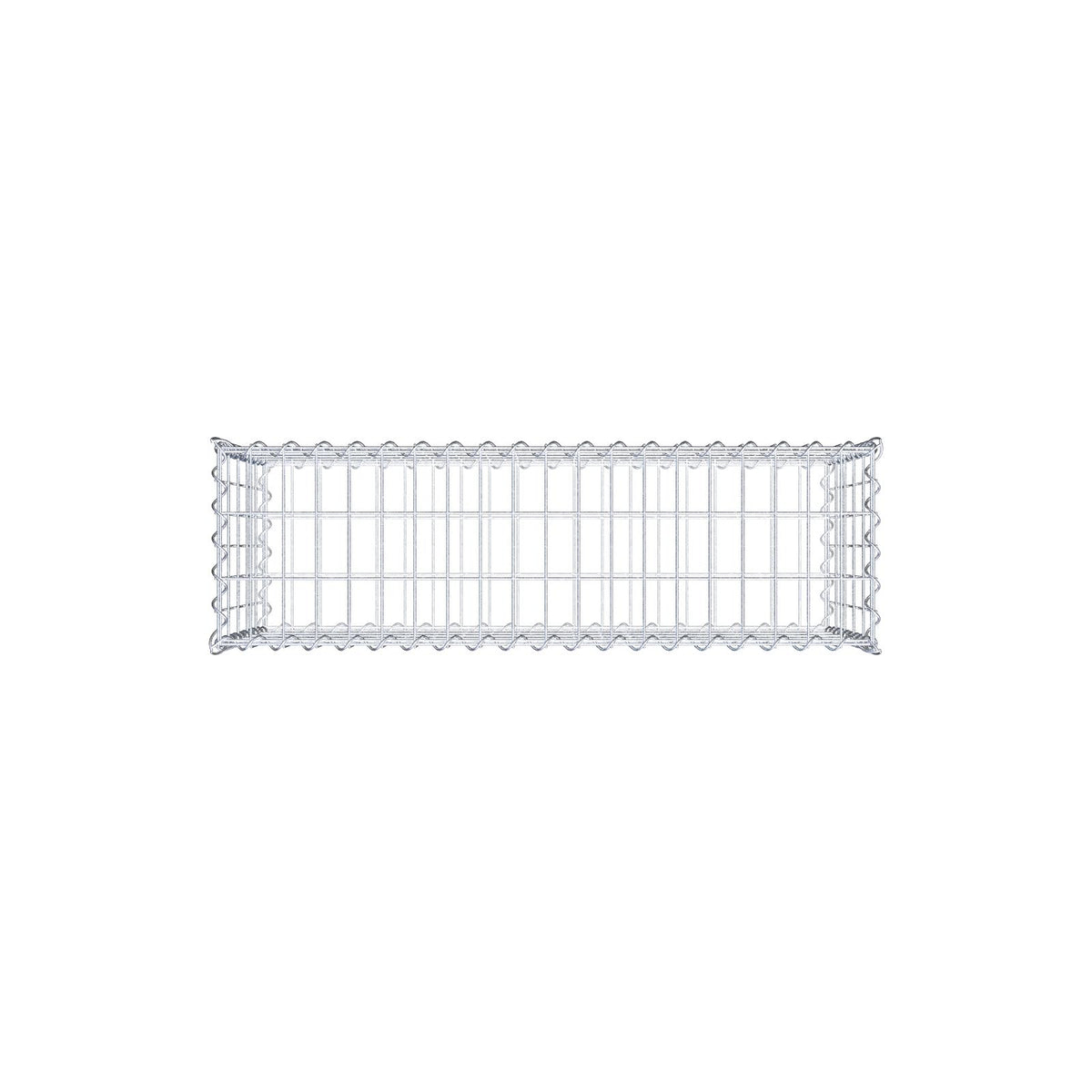 Gabion 100 cm x 50 cm x 30 cm (L x H x D), mesh size 5 cm x 10 cm, spiral