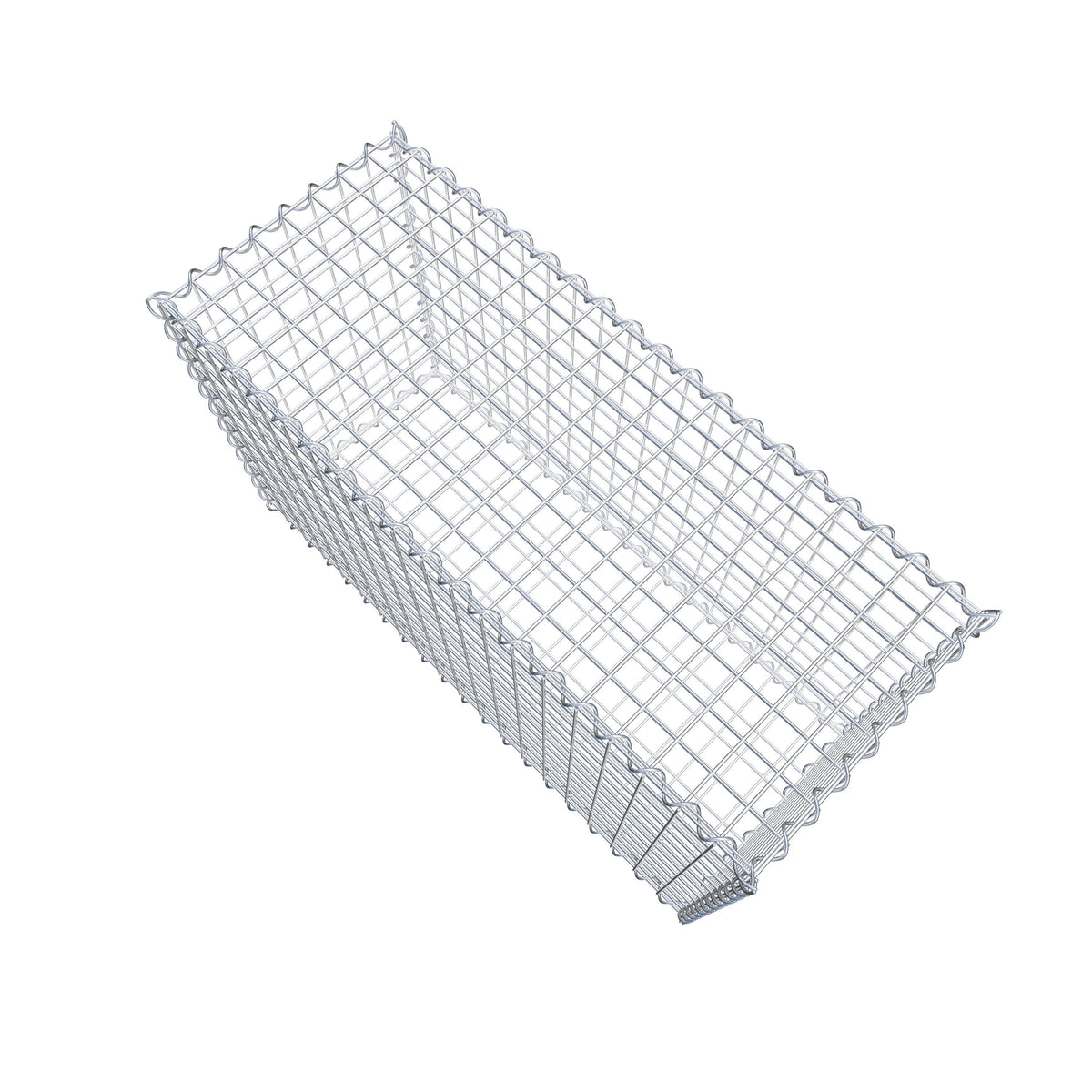 Gabione 100 cm x 60 cm x 40 cm (L x H x T), Maschenweite 5 cm x 5 cm, Spirale