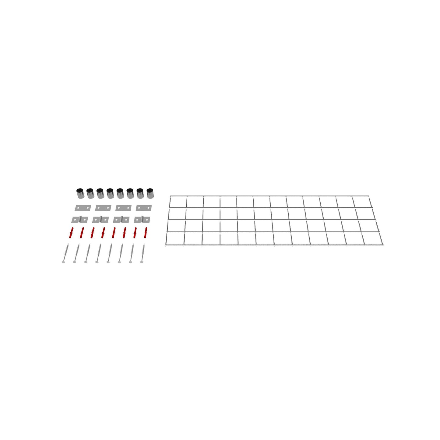 Dekorativt gitter / espalier (inklusive monteringsmateriale) maskestørrelse 5 x 5 cm