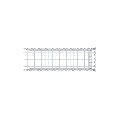 Opvokset gabion type 4 100 cm x 70 cm x 30 cm (L x H x D), maskestørrelse 5 cm x 10 cm, spiral