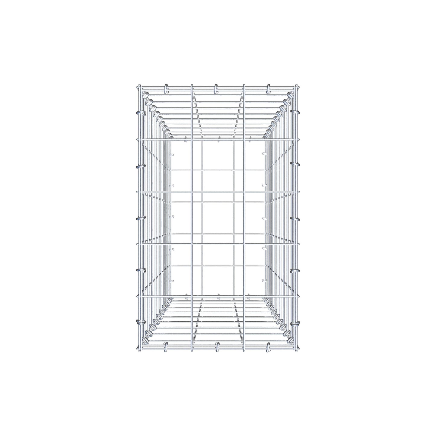 Gabião 100 cm x 30 cm x 50 cm (C x A x P), malhagem 10 cm x 10 cm, anel C