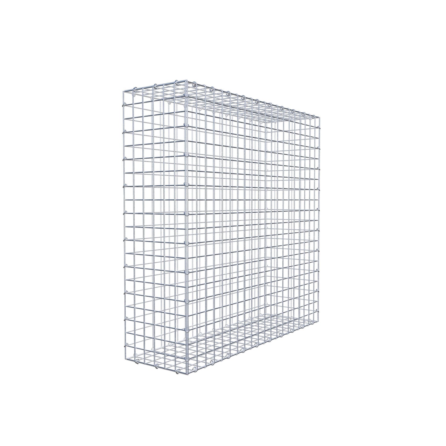 Gabião 100 cm x 100 cm x 30 cm (C x A x P), malhagem 5 cm x 5 cm, anel C