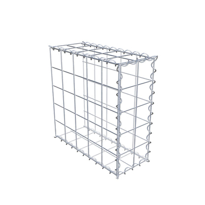 Gabião tipo 2 50 cm x 50 cm x 20 cm (C x A x P), malhagem 10 cm x 10 cm, espiral