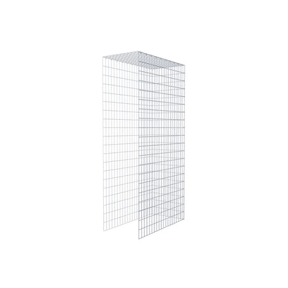 Opbouw schanskorf type 4 200 cm x 100 cm x 50 cm (L x H x D), maaswijdte 5 cm x 10 cm, C-ring