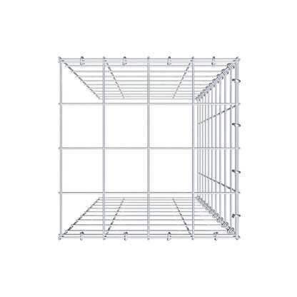 Fourche rapportée type 4 100 cm x 40 cm x 40 cm (L x H x P), mailles 10 cm x 10 cm, anneau en C