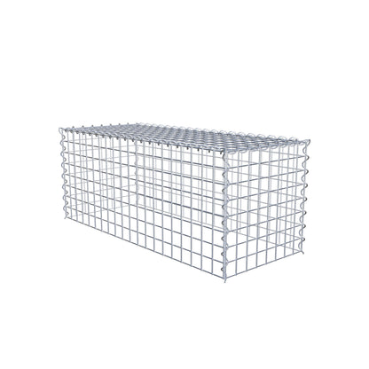 Anbaugabione Typ 3 100 cm x 40 cm x 40 cm (L x H x T), Maschenweite 5 cm x 5 cm, Spirale