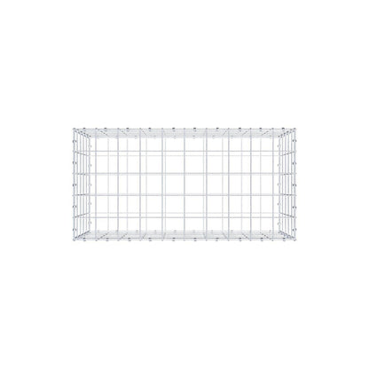 Gabion 100 cm x 50 cm x 50 cm (L x H x P), mailles 10 x 10 cm, anneau en spirale