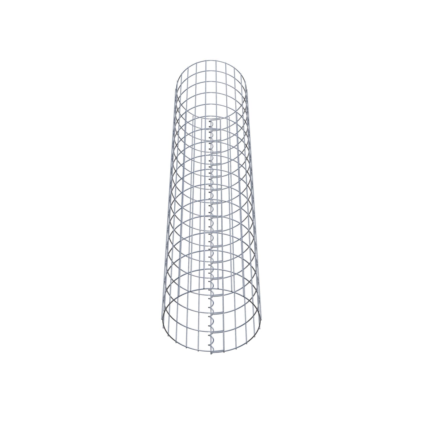 Columna de gaviones redonda 37 cm de diámetro, 160 cm de altura, malla 5 cm x 10 cm