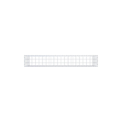 Gabbione 200 cm x 100 cm x 30 cm (L x H x P), maglia 10 cm x 10 cm, anello a C