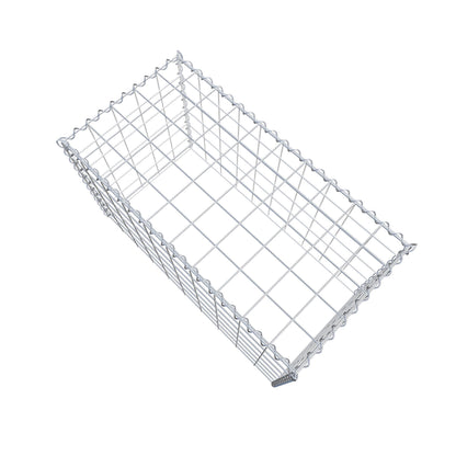Opbouw schanskorf type 3 100 cm x 60 cm x 50 cm (L x H x D), maaswijdte 10 cm x 10 cm, spiraal