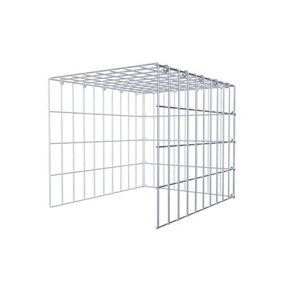 Gabião tipo 4 50 cm x 40 cm x 40 cm (C x A x P), malhagem 5 cm x 10 cm, anel C