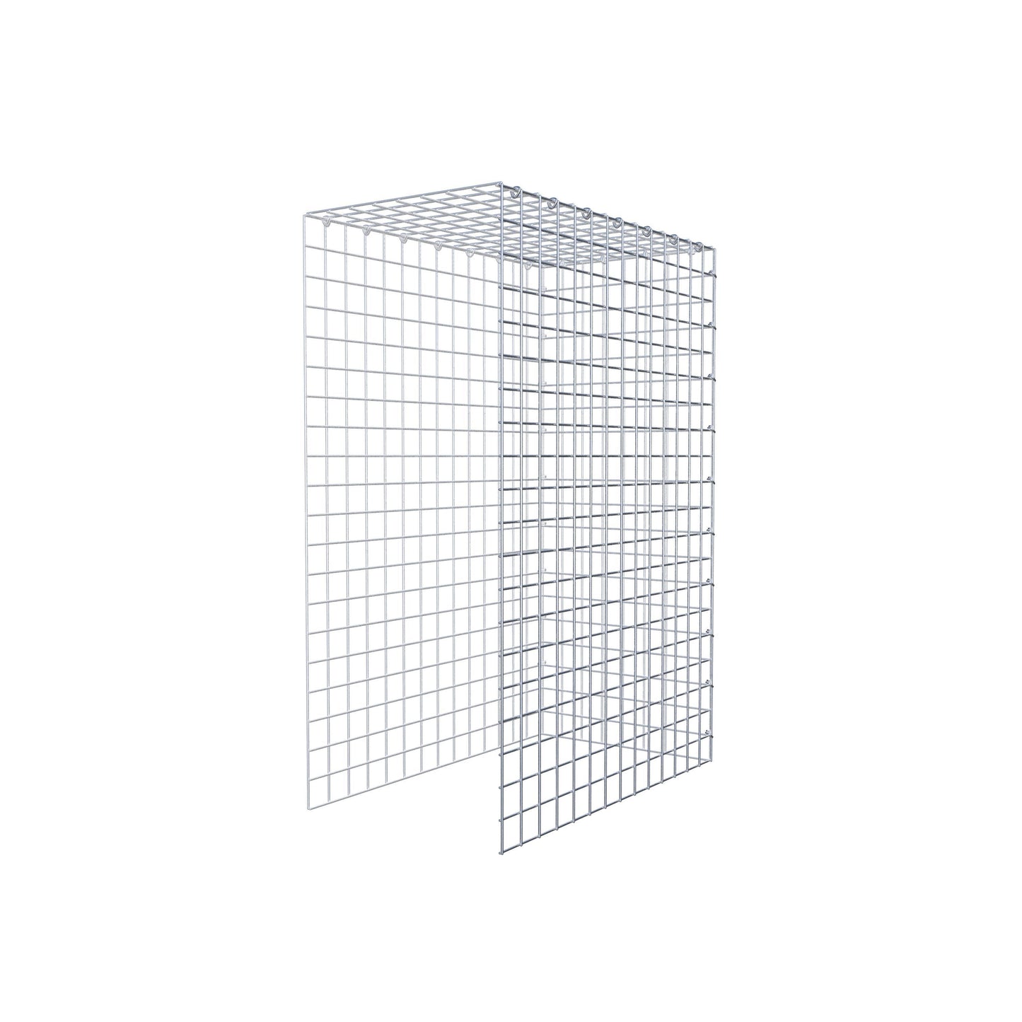 Gavión complementario de tipo 4 100 cm x 70 cm x 40 cm (L x A x P), malla 5 cm x 5 cm, anillo en C