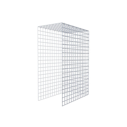 Gavión complementario de tipo 4 100 cm x 70 cm x 40 cm (L x A x P), malla 5 cm x 5 cm, anillo en C
