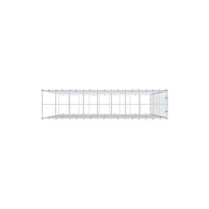 Type 2 oplegkorf 100 cm x 90 cm x 20 cm (L x H x D), maaswijdte 10 cm x 10 cm, C-ring
