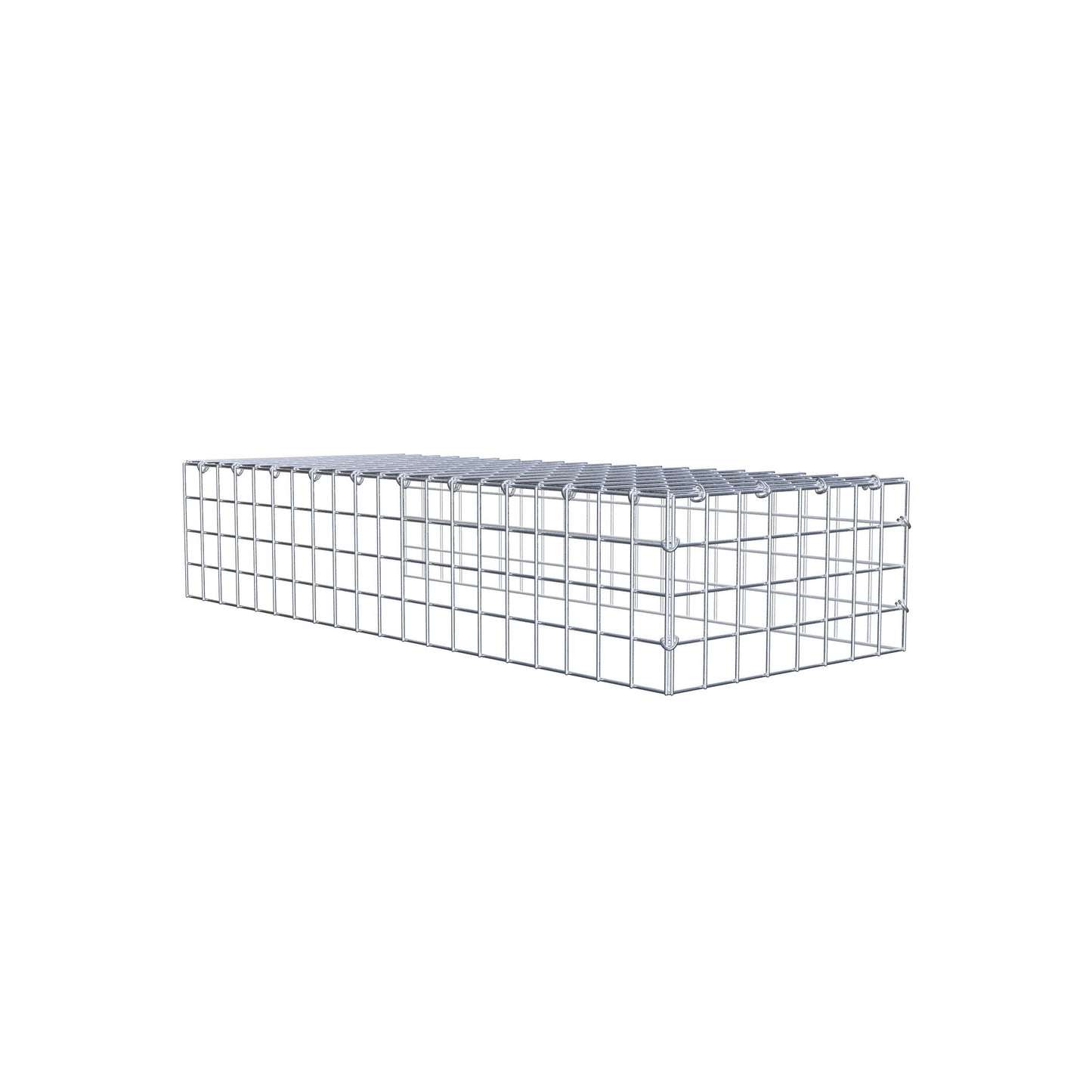 Anbaugabione Typ 4 100 cm x 20 cm x 40 cm (L x H x T), Maschenweite 5 cm x 5 cm, C-Ring