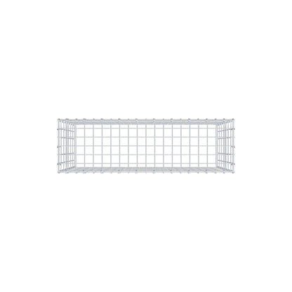 Typ 3 påbyggnadsgabion 100 cm x 70 cm x 30 cm (L x H x D), maskstorlek 5 cm x 10 cm, C-ring
