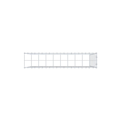 Monteret gabion type 4 100 cm x 70 cm x 20 cm (L x H x D), maskestørrelse 10 cm x 10 cm, C-ring