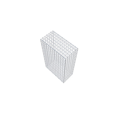 Gavión 100 cm x 60 cm x 30 cm (L x A x P), luz de malla 5 cm x 5 cm, anillo en C
