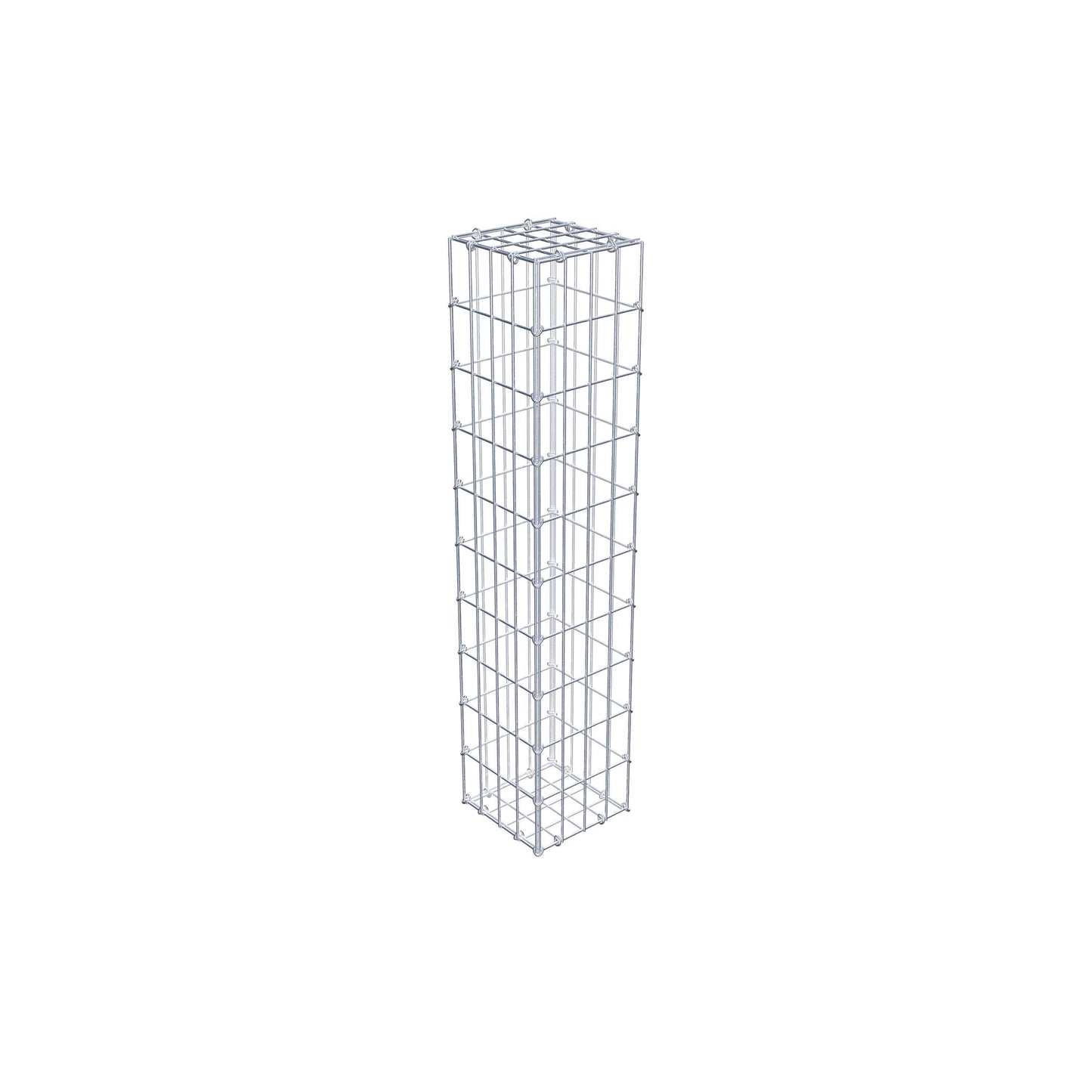 Gabion 100 cm x 20 cm x 20 cm (L x H x D), maskstorlek 5 cm x 10 cm, C-ring