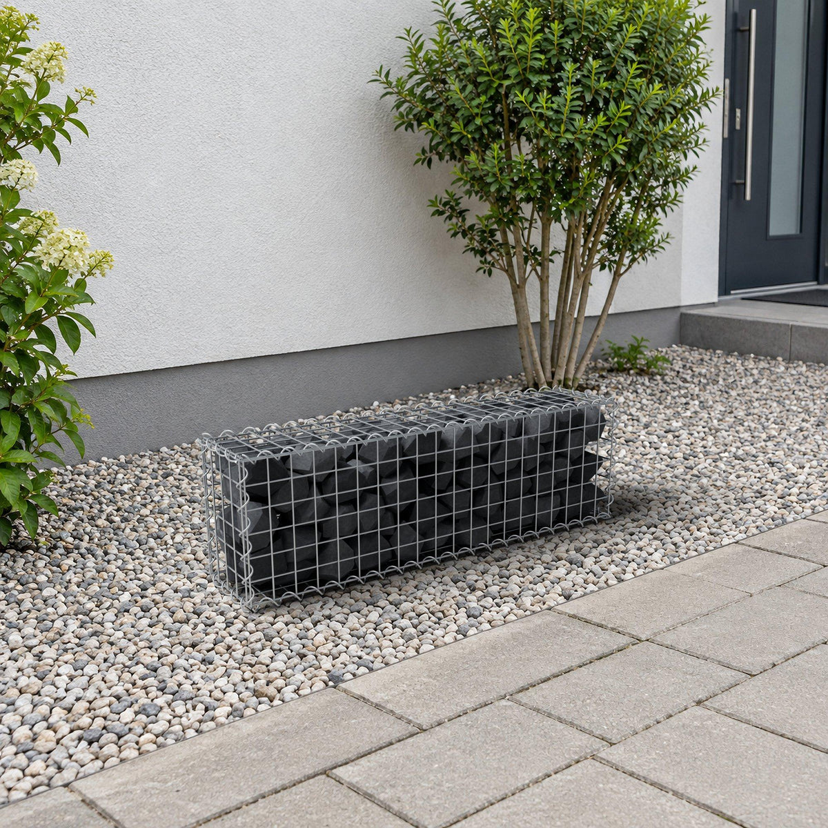 Gabion 100 cm x 30 cm x 20 cm (L x H x D), mesh size 5 cm x 5 cm, spiral