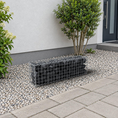 Gabion 100 cm x 30 cm x 20 cm (L x H x D), mesh size 5 cm x 5 cm, spiral