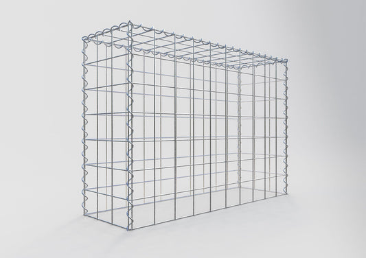 Gabion rapporté type 3 100 cm x 70 cm x 30 cm (L x H x P), mailles 10 cm x 10 cm, spirale
