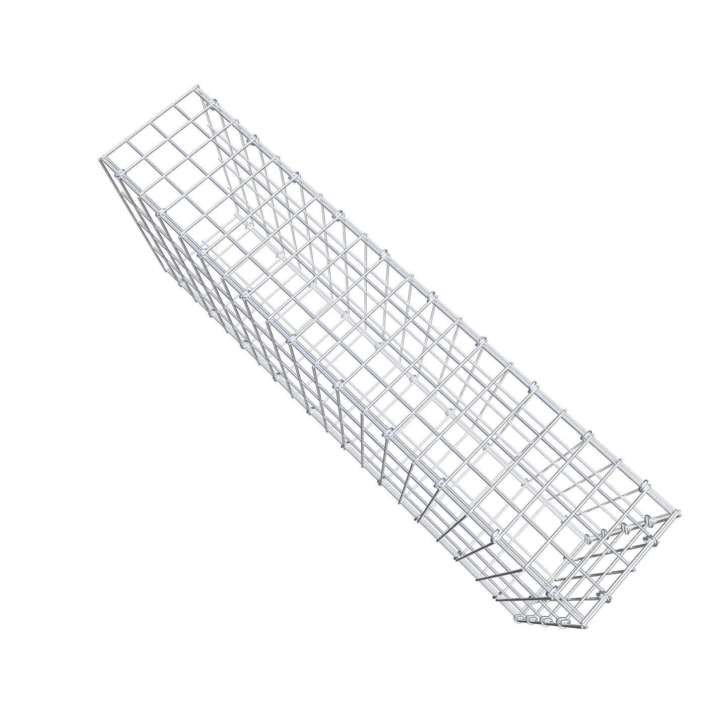 Mounted gabion type 2 100 cm x 40 cm x 20 cm, mesh size 5 cm x 10 cm, C-ring