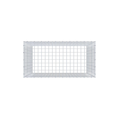 Gavión adicional tipo 3 100 cm x 100 cm x 50 cm (L x A x P), malla 5 cm x 5 cm, anillo en C