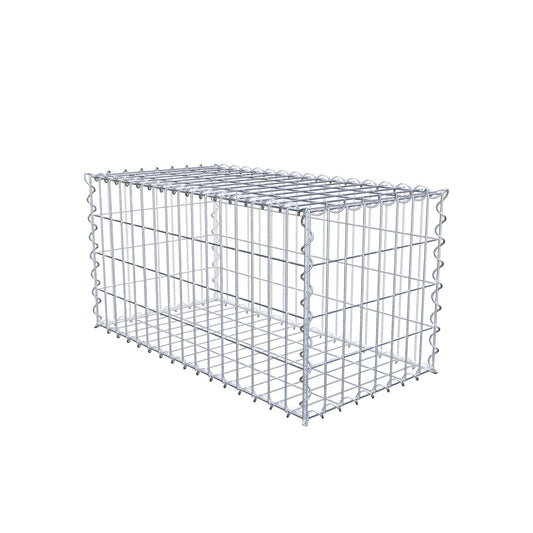 Gabião 80 cm x 40 cm x 40 cm (C x A x P), malhagem 5 cm x 10 cm, espiral