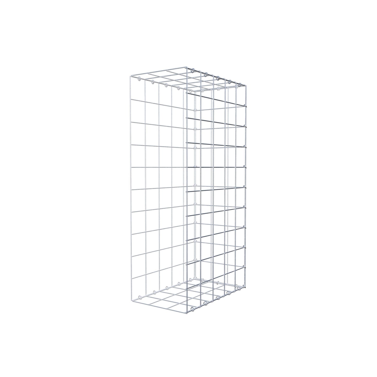 Gabbione aggiuntivo di tipo 2 100 cm x 50 cm x 30 cm (L x H x P), maglia 10 cm x 10 cm, anello a C