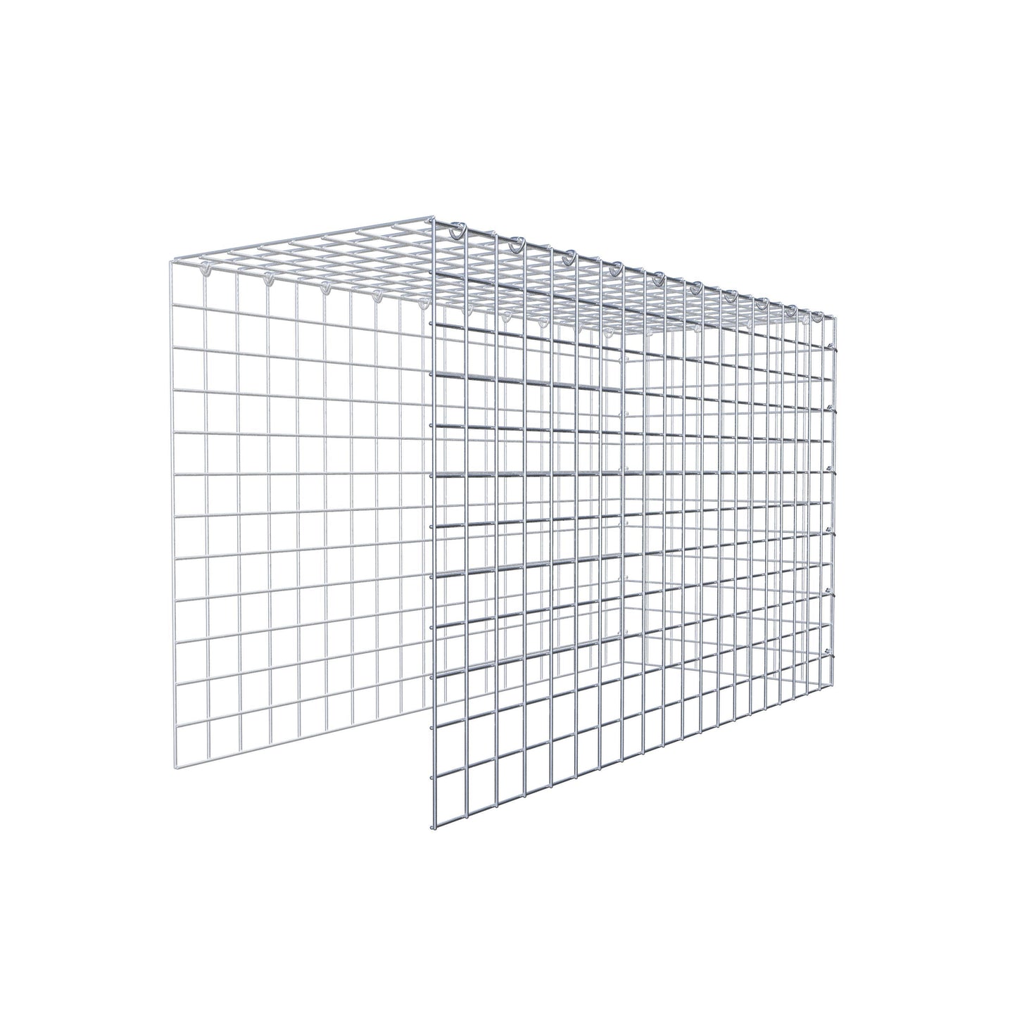Fourche rapportée type 4 100 cm x 60 cm x 40 cm (L x H x P), mailles 5 cm x 5 cm, anneau C