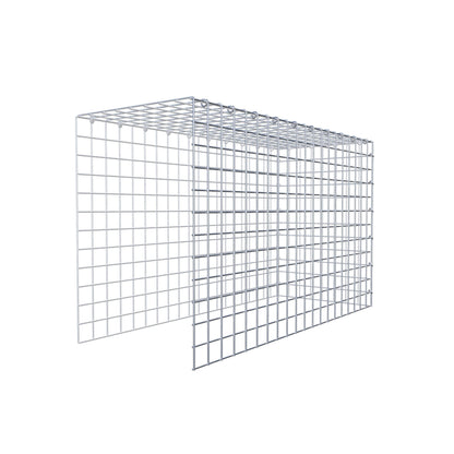 Fourche rapportée type 4 100 cm x 60 cm x 40 cm (L x H x P), mailles 5 cm x 5 cm, anneau C