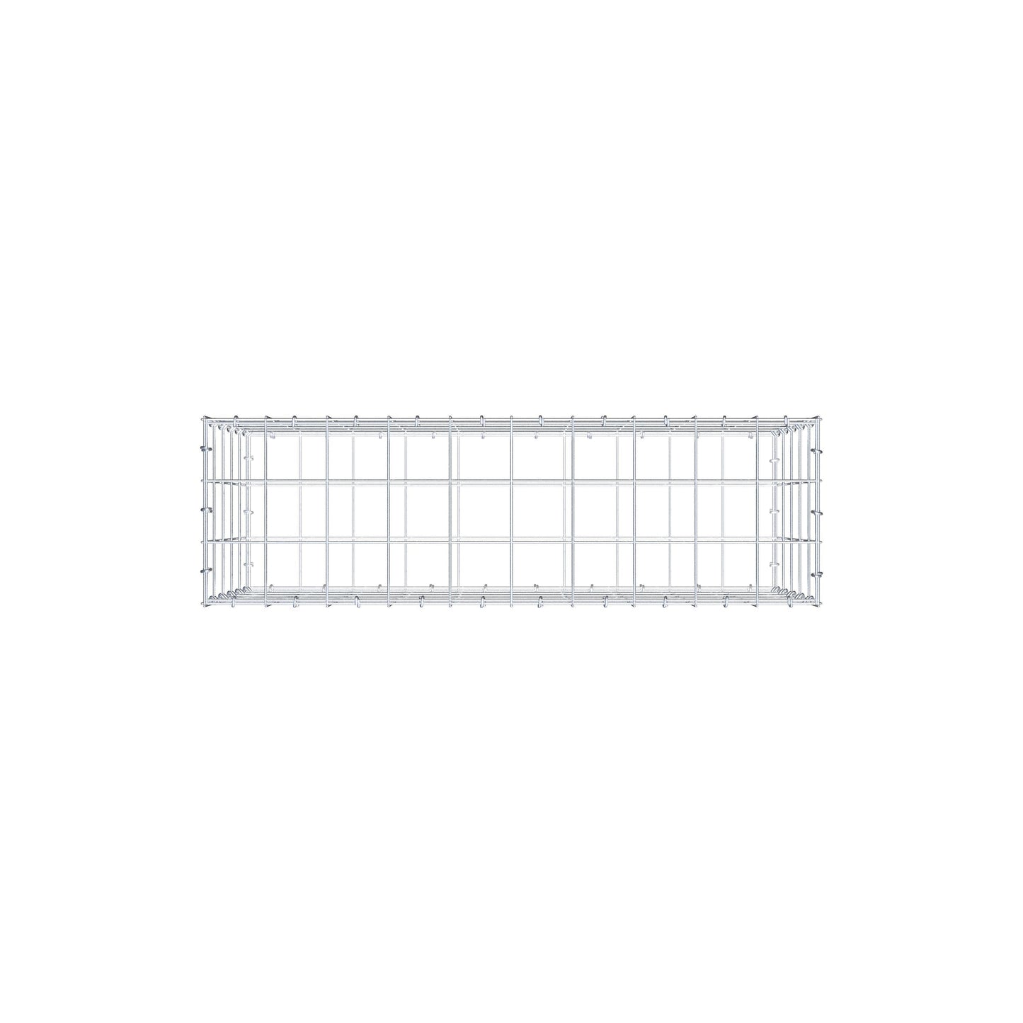 Gabione 100 cm x 50 cm x 30 cm (L x H x T), Maschenweite 10 cm x 10 cm, C-Ring