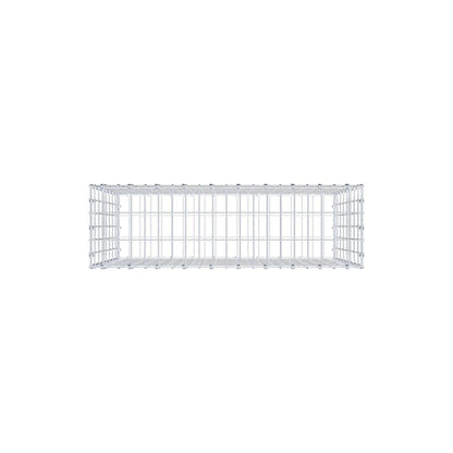 Gabion 100 cm x 80 cm x 30 cm (L x H x P), mailles 5 x 10 cm, anneau en spirale