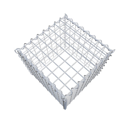 Anbaugabione Typ 3 40 cm x 40 cm x 40 cm (L x H x T), Maschenweite 5 cm x 5 cm, Spirale