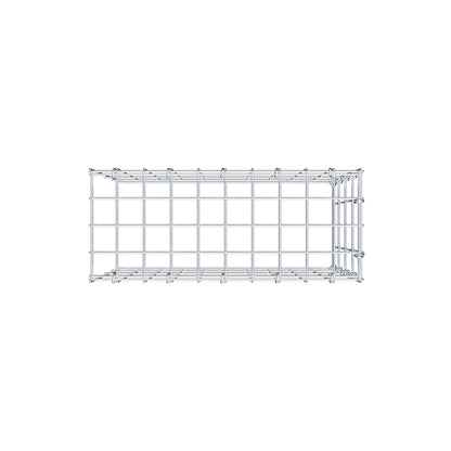 Monteret gabion type 4 50 cm x 40 cm x 20 cm (L x H x D), maskestørrelse 5 cm x 10 cm, C-ring