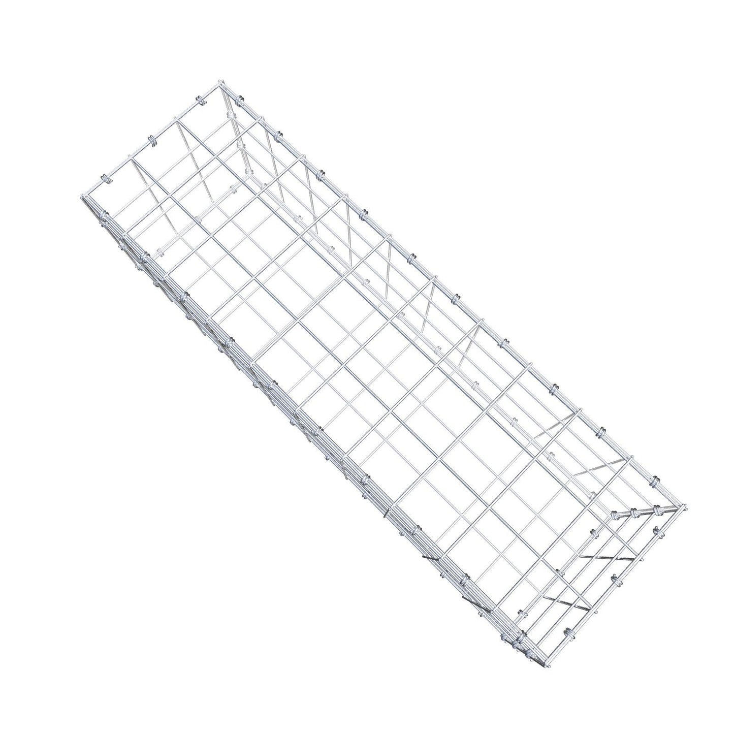 Gabione 100 cm x 30 cm x 30 cm (L x H x T), Maschenweite 10 x 10 cm, Spiralring