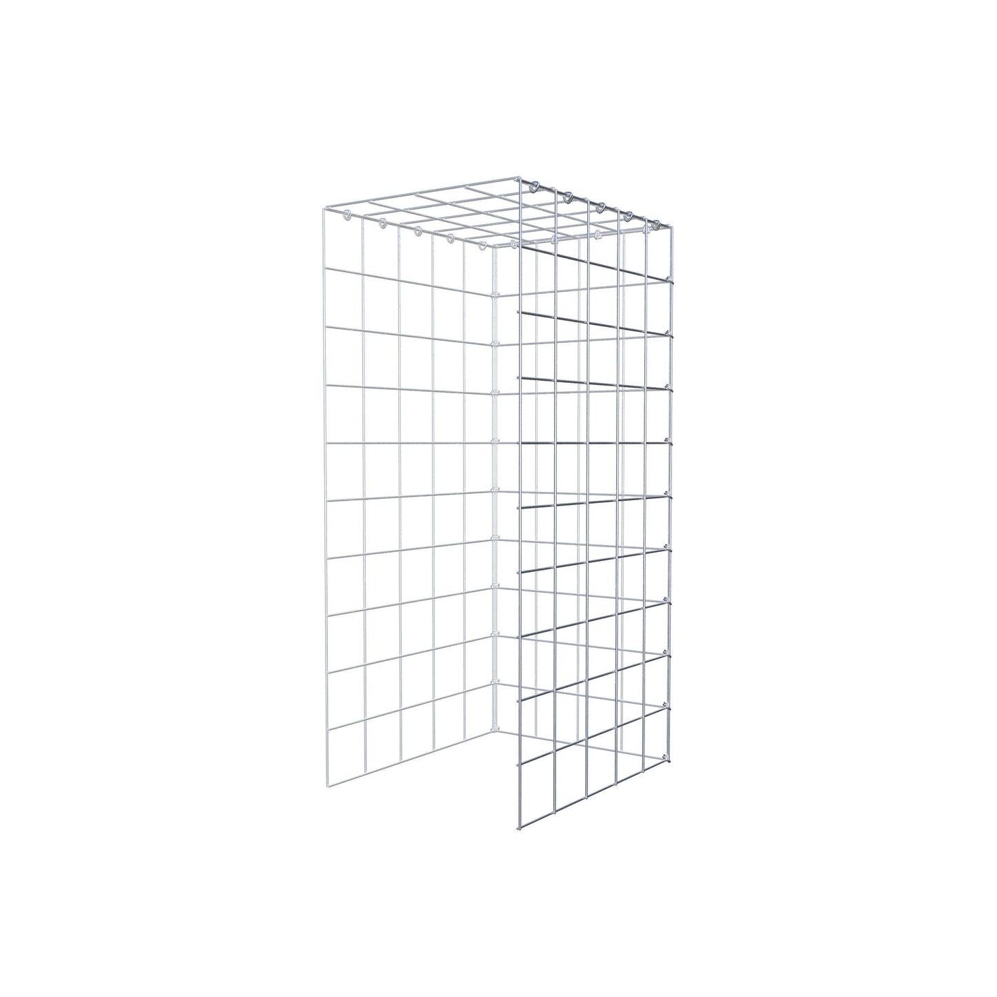 Fourche rapportée type 4 100 cm x 50 cm x 40 cm (L x H x P), mailles 10 cm x 10 cm, anneau C