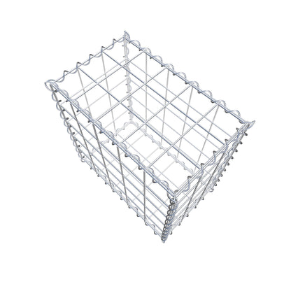 Gabion 50 cm x 50 cm x 30 cm (L x H x D), maskestørrelse 10 cm x 10 cm, spiral