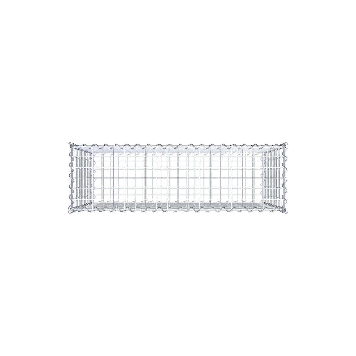 Gabione 100 cm x 80 cm x 30 cm (L x H x T), Maschenweite 5 cm x 5 cm, Spirale