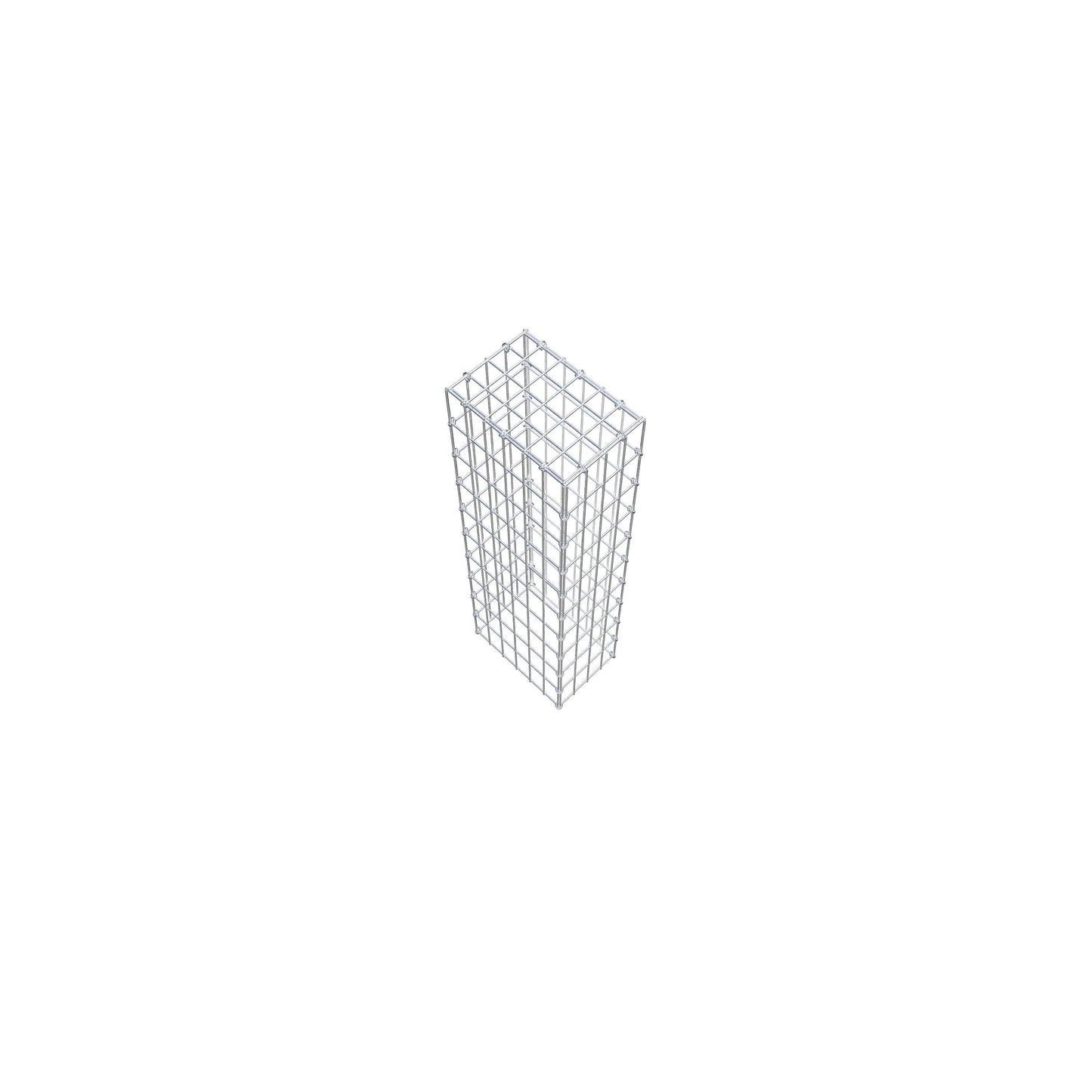 Gabião Tipo 3 100 cm x 30 cm x 20 cm (C x A x P), malhagem 5 cm x 10 cm, anel C