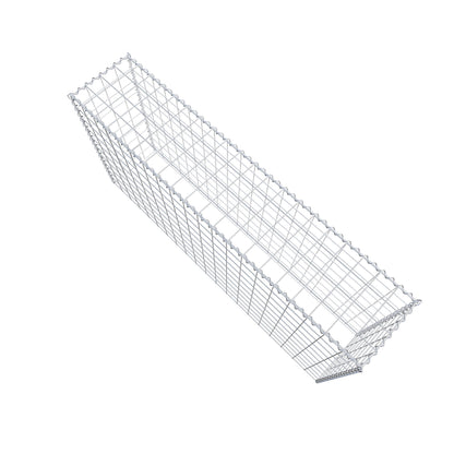 Opvokset gabion type 3 200 cm x 100 cm x 40 cm (L x H x D), maskestørrelse 10 cm x 10 cm, spiral