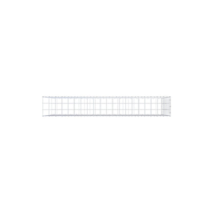 Fourche rapportée type 2 200 cm x 100 cm x 30 cm (L x H x P), maille 10 cm x 10 cm, anneau en C