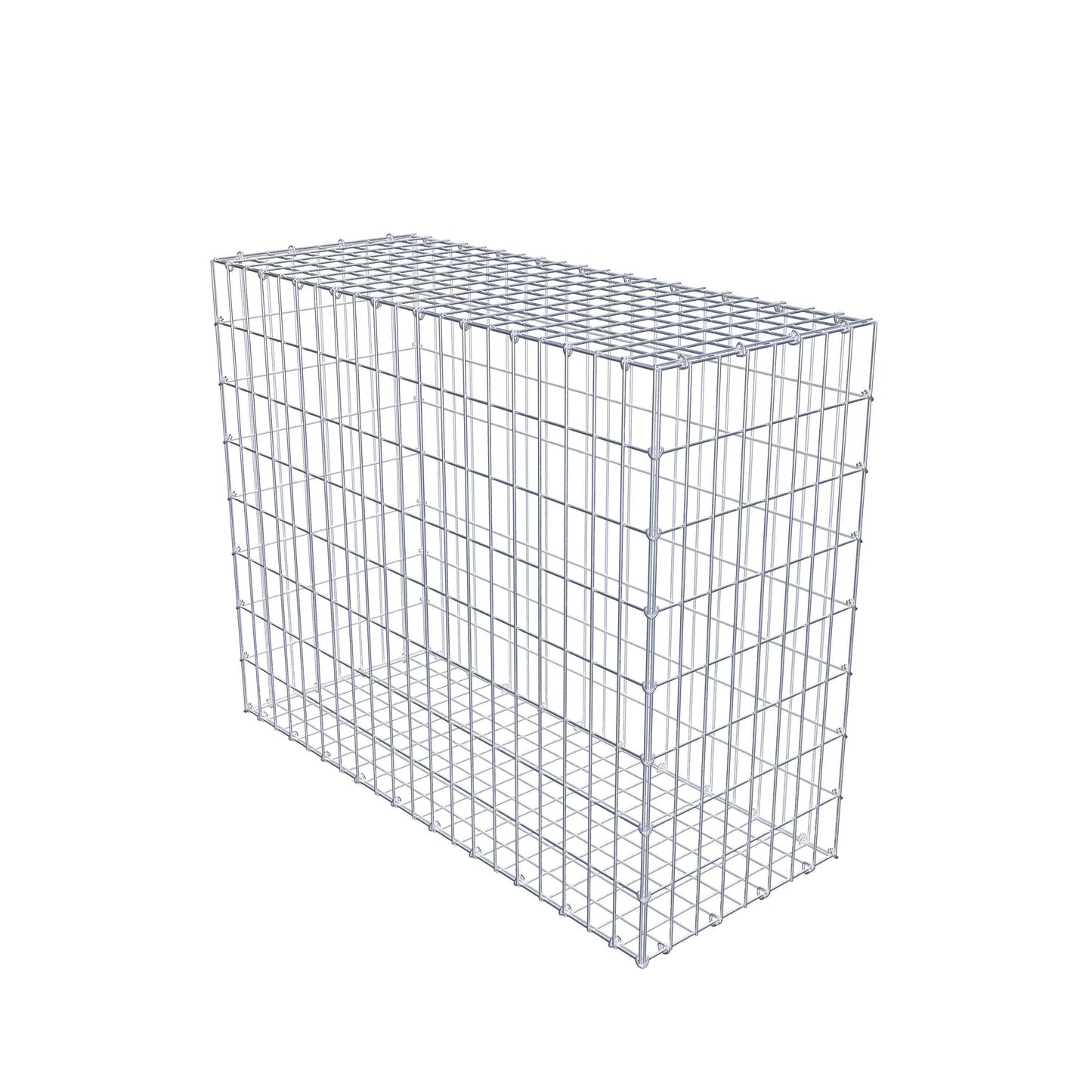 Gabione 100 cm x 80 cm x 40 cm (L x H x T), Maschenweite 5 cm x 10 cm, C-Ring