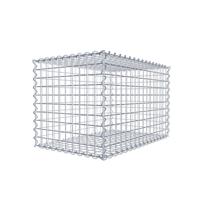 Gabião 80 cm x 50 cm x 50 cm (C x A x P), malhagem 5 cm x 5 cm, espiral