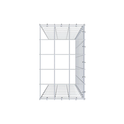 Fourche rapportée type 4 100 cm x 30 cm x 50 cm (L x H x P), mailles 10 cm x 10 cm, anneau C