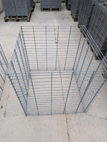 Doppelstabmatte 100 x 100 cm mit Biegung | Verzinkung Galfan, 6/6/6 mm