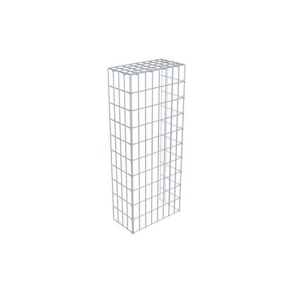 Gabião Tipo 4 100 cm x 20 cm x 40 cm (C x A x P), malhagem 5 cm x 10 cm, anel C